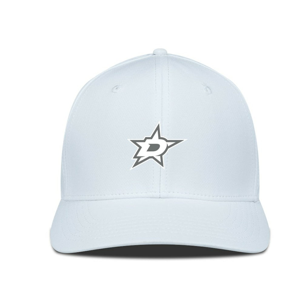 Dallas Stars Levelwear Rise Slate & Snow Structured Flex Hat - White Hats