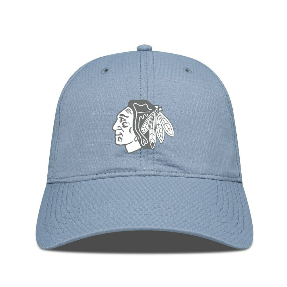 Chicago Blackhawks Levelwear Matrix Slate & Snow Unstructured Adjustable Hat - Blue Hats
