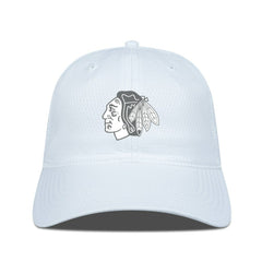 Chicago Blackhawks Levelwear Matrix Slate & Snow Unstructured Adjustable Hat - White Hats