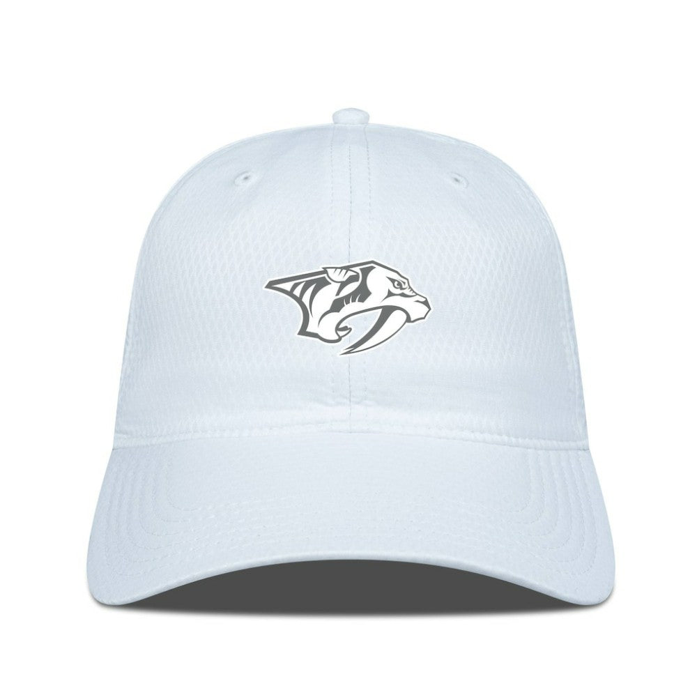 Nashville Predators Levelwear Matrix Slate & Snow Unstructured Adjustable Hat - White Hats