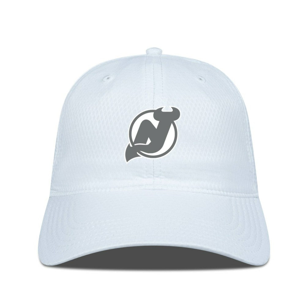 New Jersey Devils Levelwear Matrix Slate & Snow Unstructured Adjustable Hat - White Jerseys