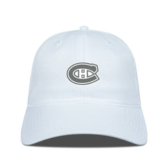 Montreal Canadiens Levelwear Matrix Slate & Snow Unstructured Adjustable Hat - White Hats