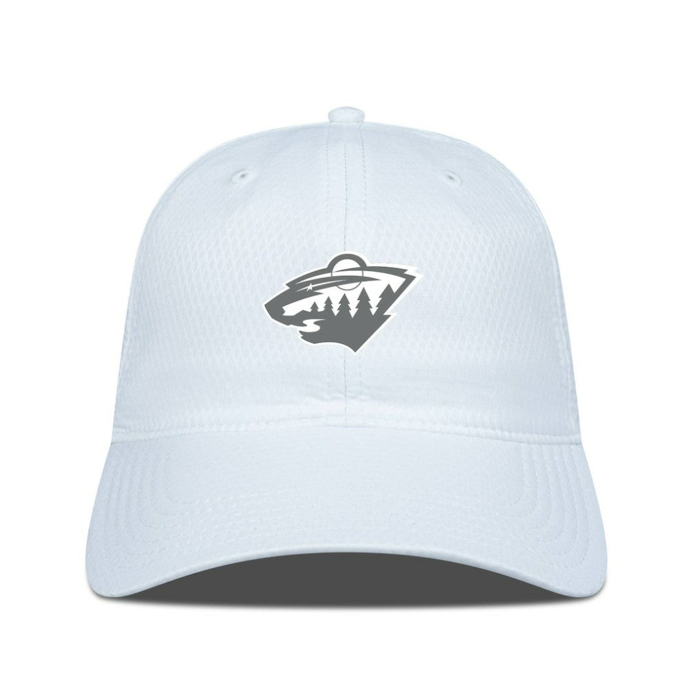 Minnesota Wild Levelwear Matrix Slate & Snow Unstructured Adjustable Hat - White Hats