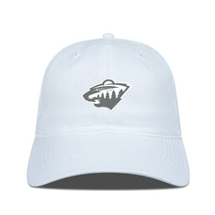 Minnesota Wild Levelwear Matrix Slate & Snow Unstructured Adjustable Hat - White Hats