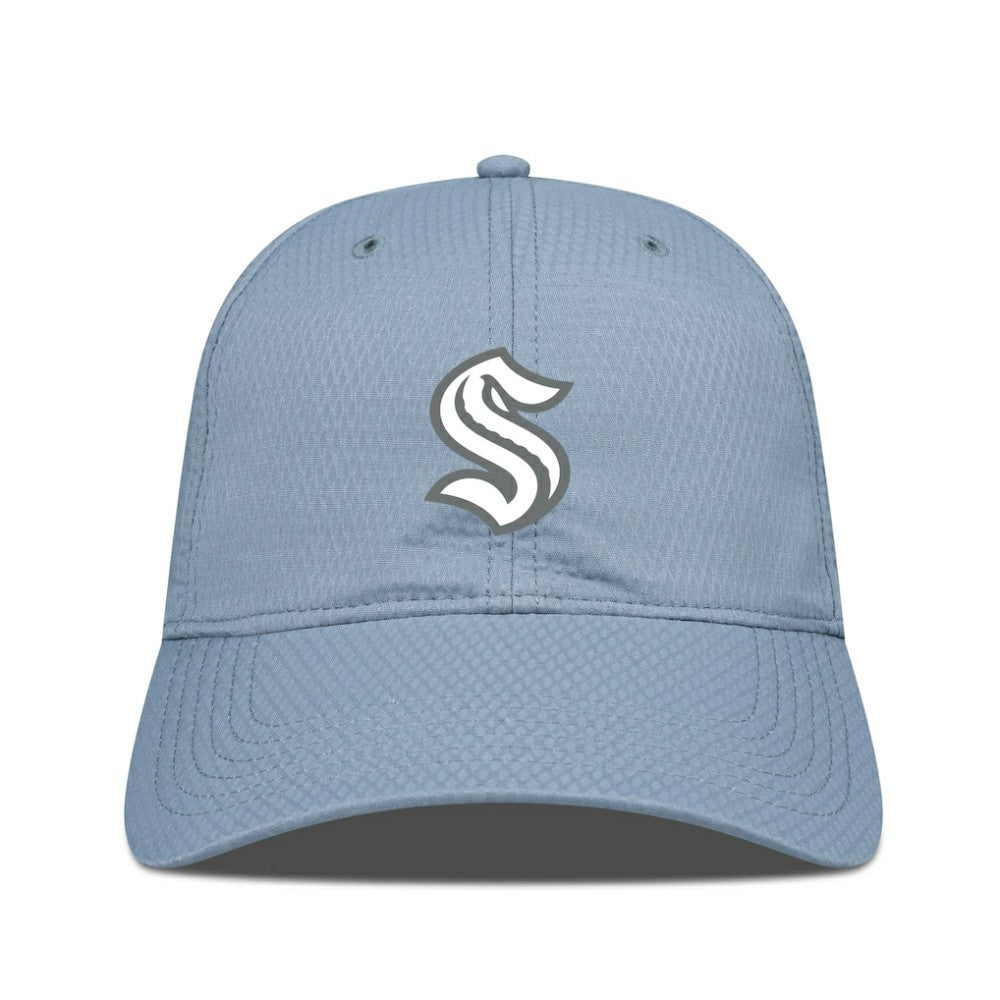 Seattle Kraken Levelwear Matrix Slate & Snow Unstructured Adjustable Hat - Blue Hats