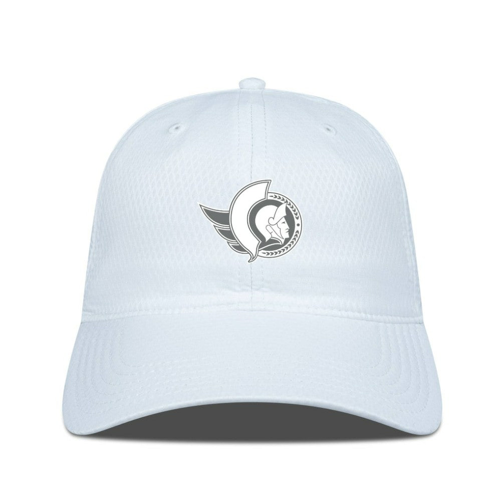 Ottawa Senators Levelwear Matrix Slate & Snow Unstructured Adjustable Hat - White Hats