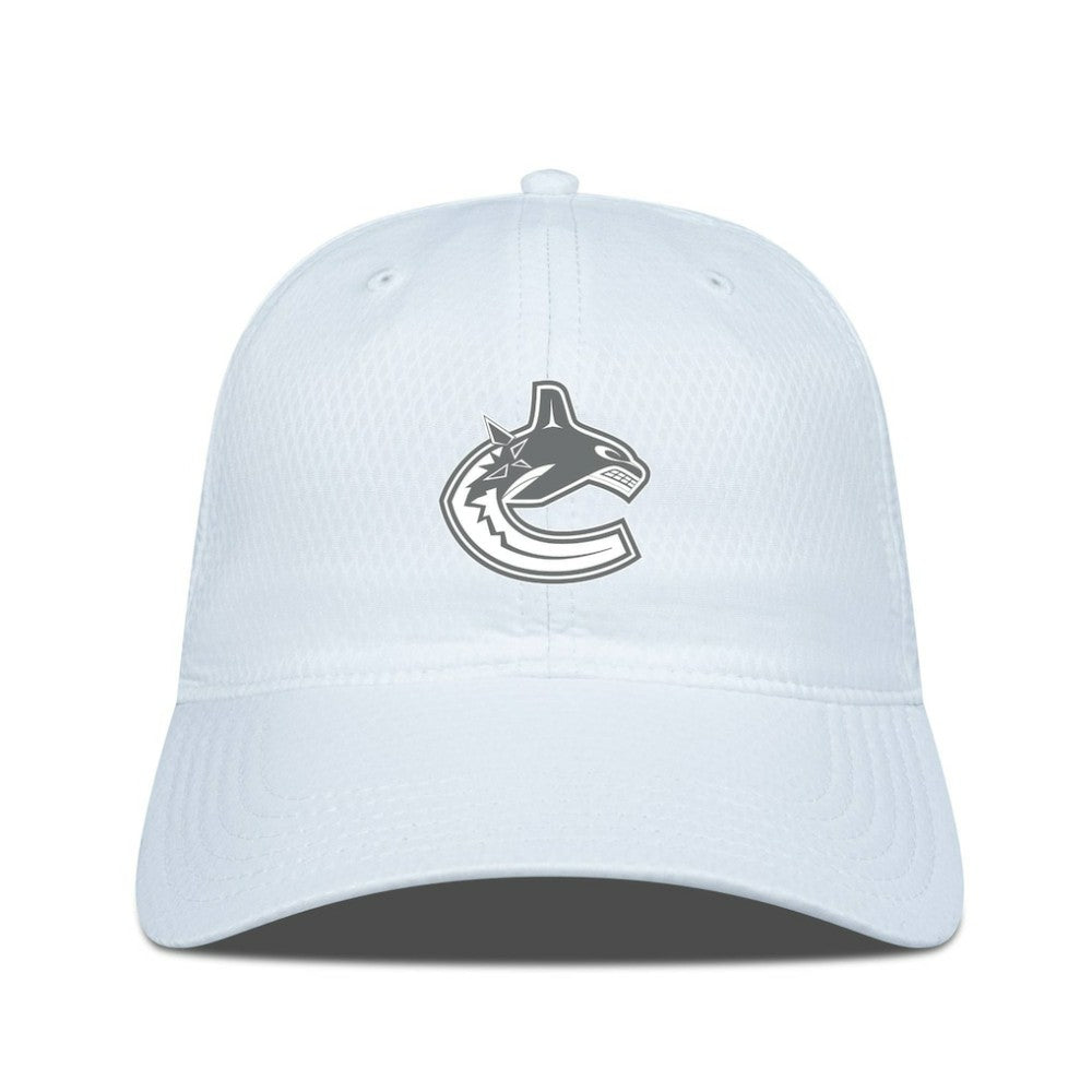 Vancouver Canucks Levelwear Matrix Slate & Snow Unstructured Adjustable Hat - White Hats
