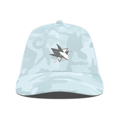 San Jose Sharks Levelwear Clash Slate & Snow Meshback Flex Hat - Camo Hats
