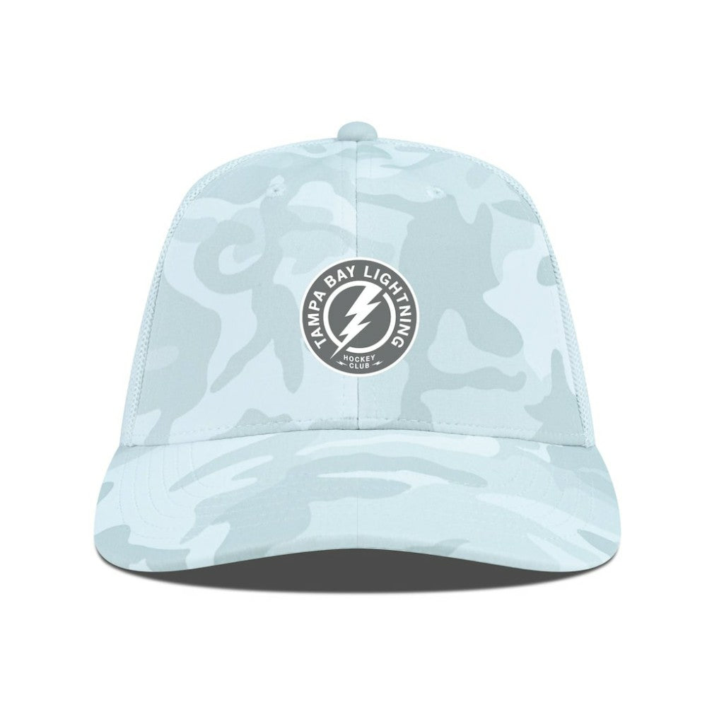 Tampa Bay Lightning Levelwear Clash Slate & Snow Meshback Flex Hat - Camo Hats