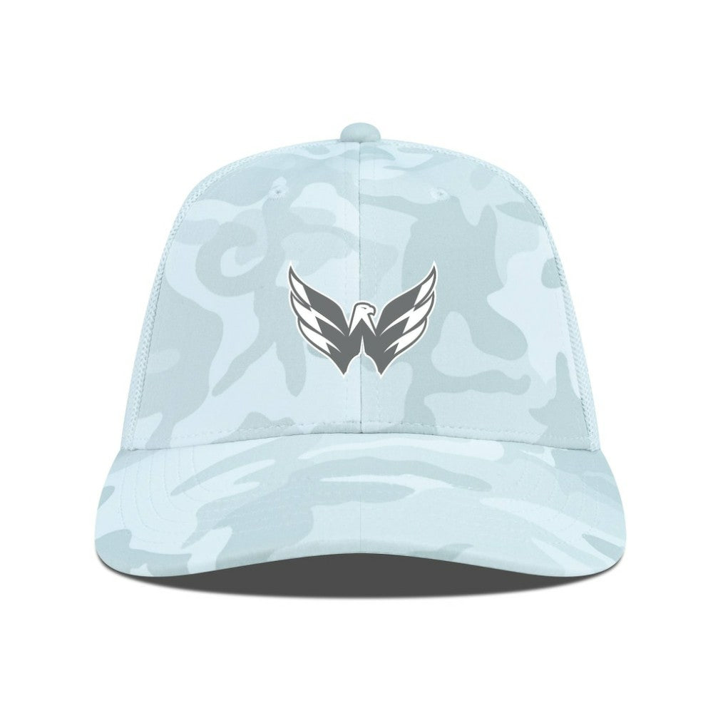 Washington Capitals Levelwear Clash Slate & Snow Meshback Flex Hat - Camo Hats