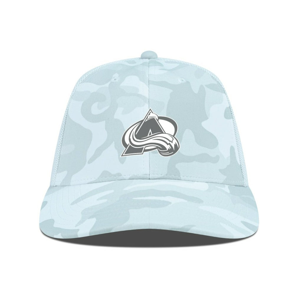 Colorado Avalanche Levelwear Clash Slate & Snow Meshback Flex Hat - Camo Hats
