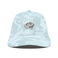 Columbus Blue Jackets Levelwear Clash Slate & Snow Meshback Flex Hat - Camo Hats