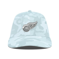 Detroit Red Wings Levelwear Clash Slate & Snow Meshback Flex Hat - Camo Hats