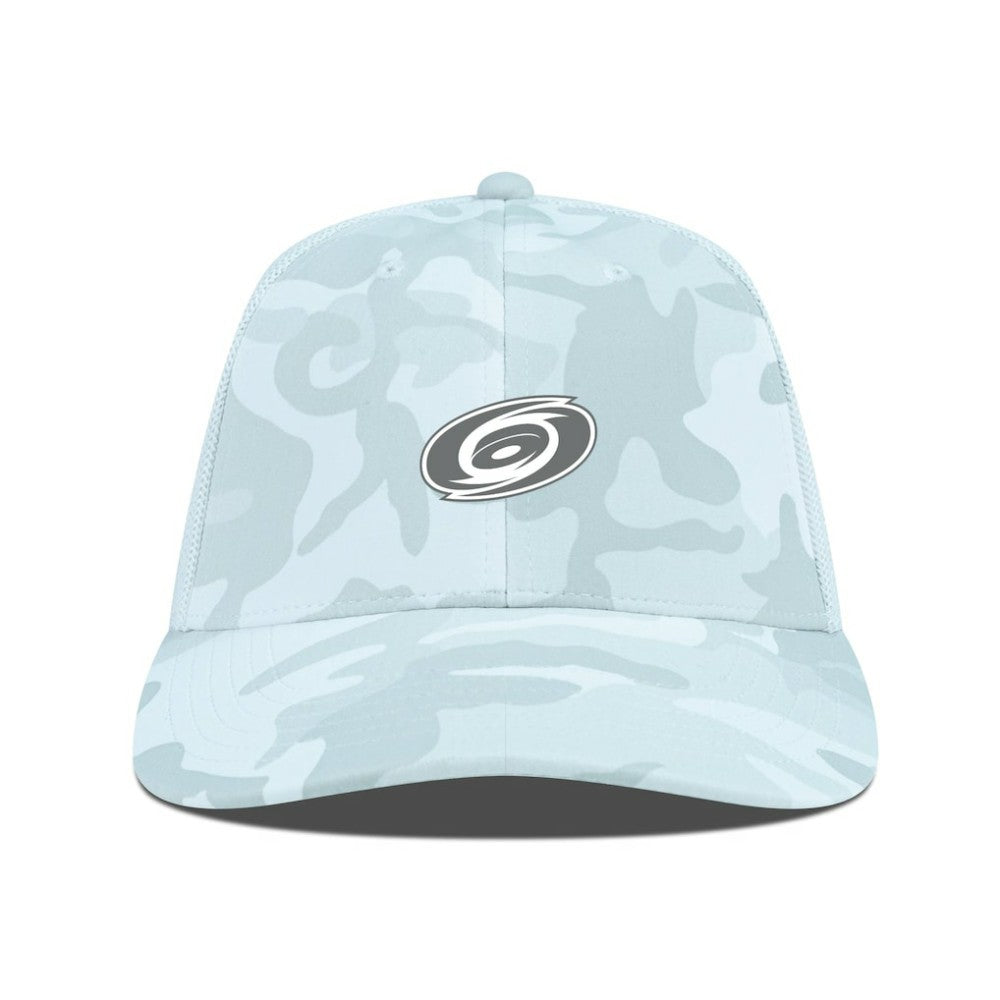 Carolina Hurricanes Levelwear Clash Slate & Snow Meshback Flex Hat - Camo Hats