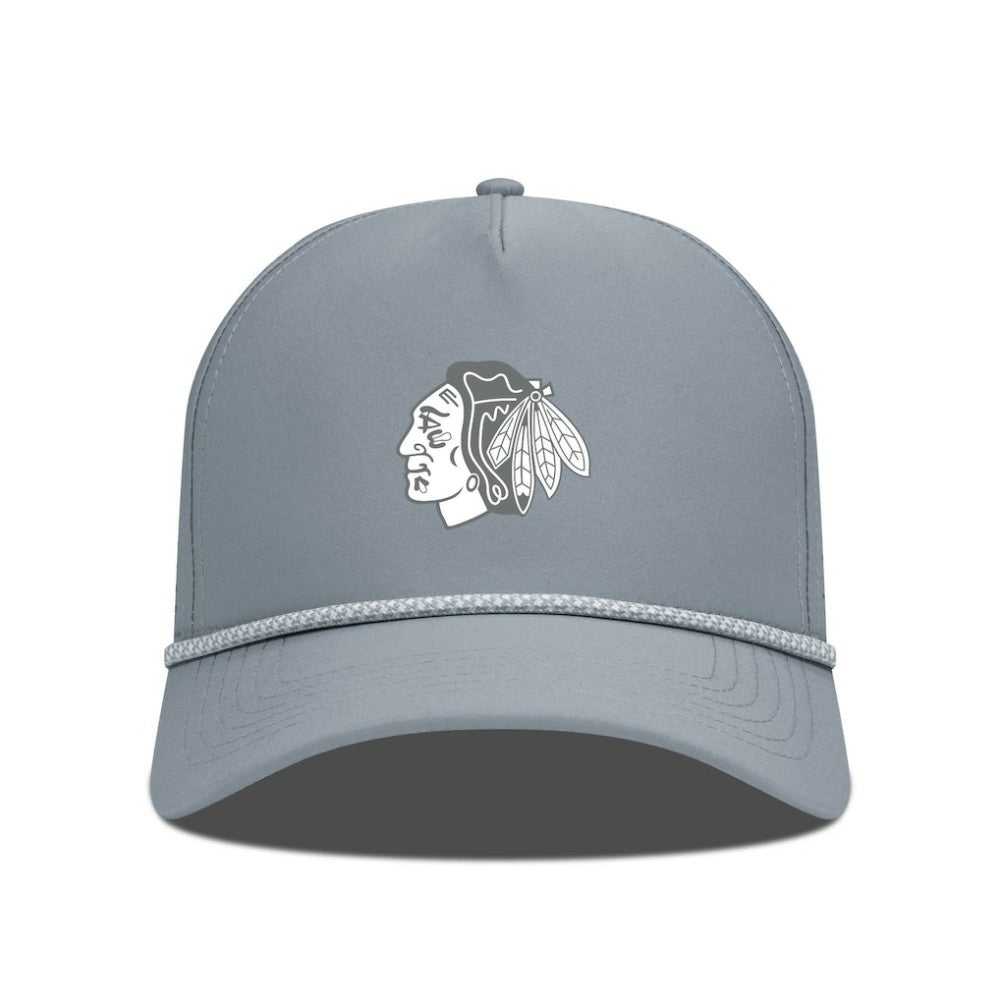 Chicago Blackhawks Levelwear Gordon Slate & Snow Rope Adjustable Hat - Gray Hats