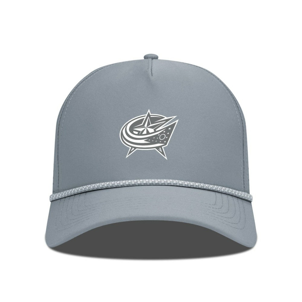 Columbus Blue Jackets Levelwear Gordon Slate & Snow Rope Adjustable Hat - Gray Hats