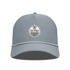 Edmonton Oilers Levelwear Gordon Slate & Snow Rope Adjustable Hat - Gray Hats