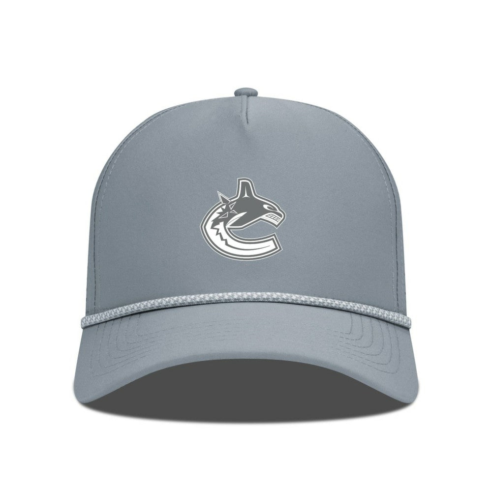 Vancouver Canucks Levelwear Gordon Slate & Snow Rope Adjustable Hat - Gray Hats
