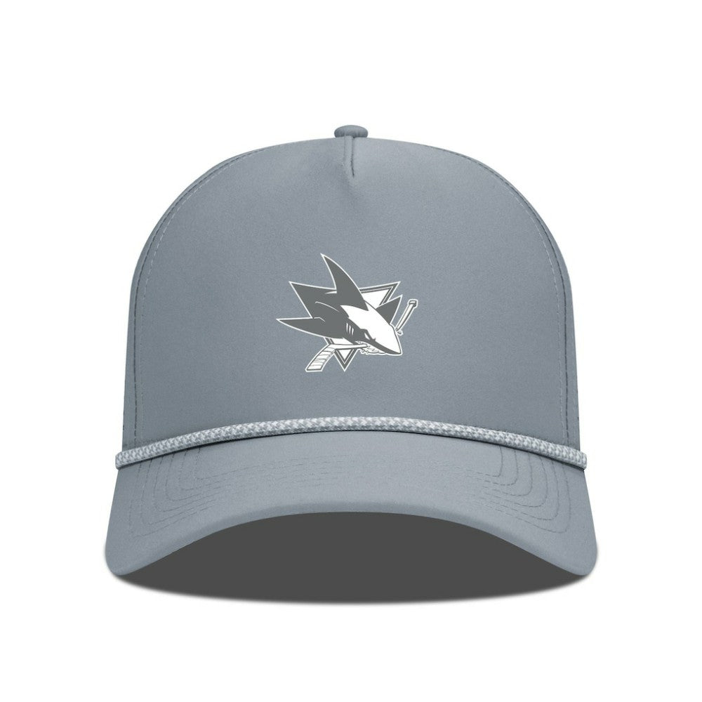 San Jose Sharks Levelwear Gordon Slate & Snow Rope Adjustable Hat - Gray Hats