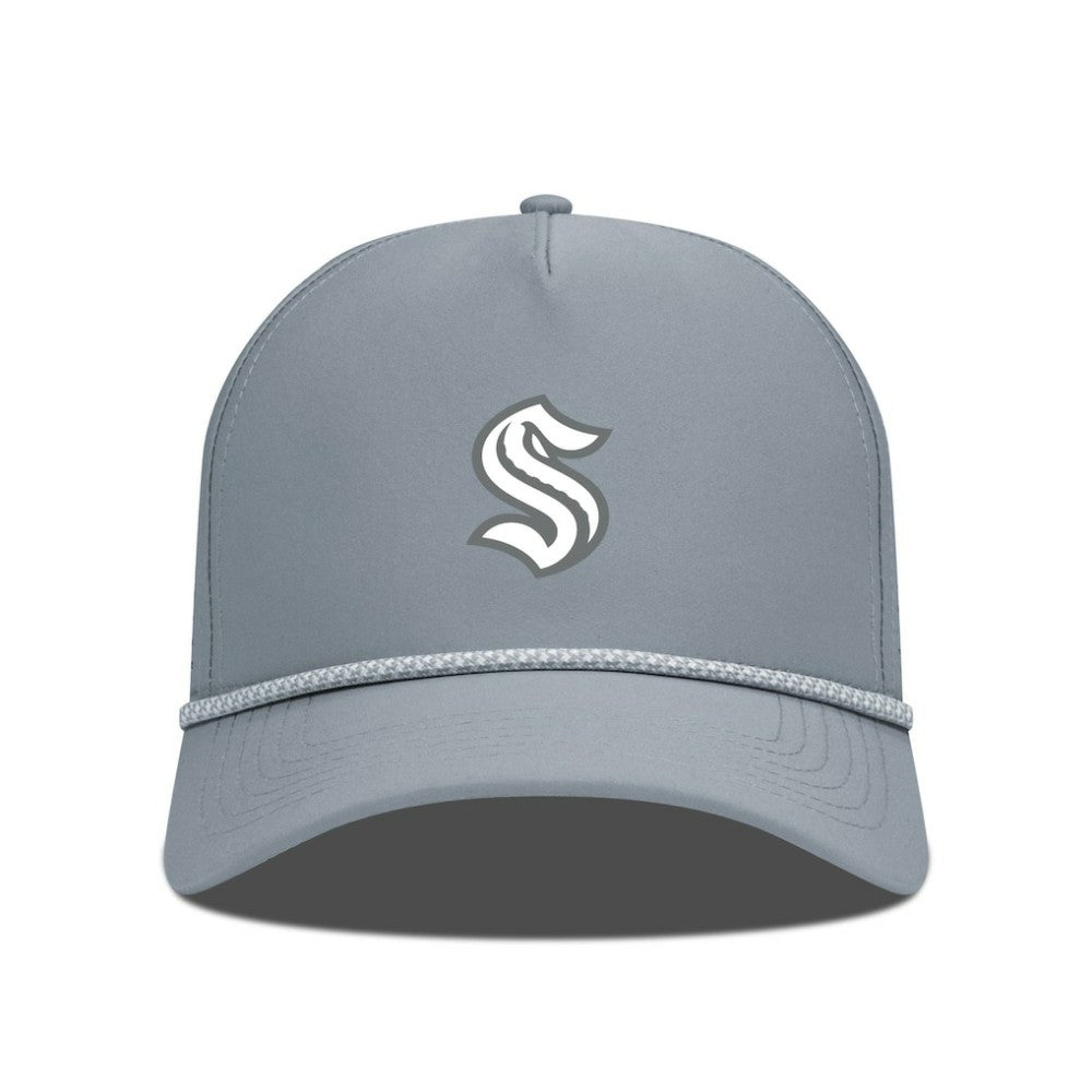 Seattle Kraken Levelwear Gordon Slate & Snow Rope Adjustable Hat - Gray Hats