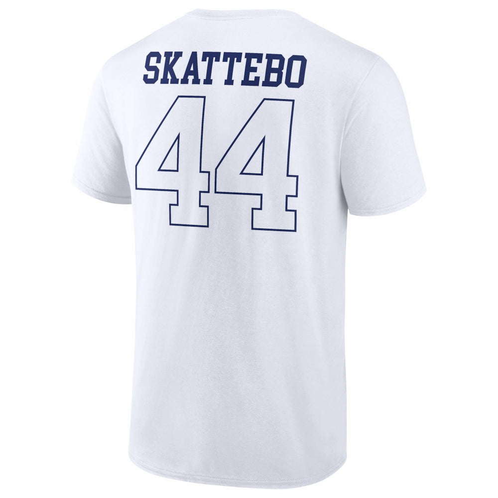 Cam Skattebo New York Giants Tonal Player Name & Number T-Shirt - White for sale