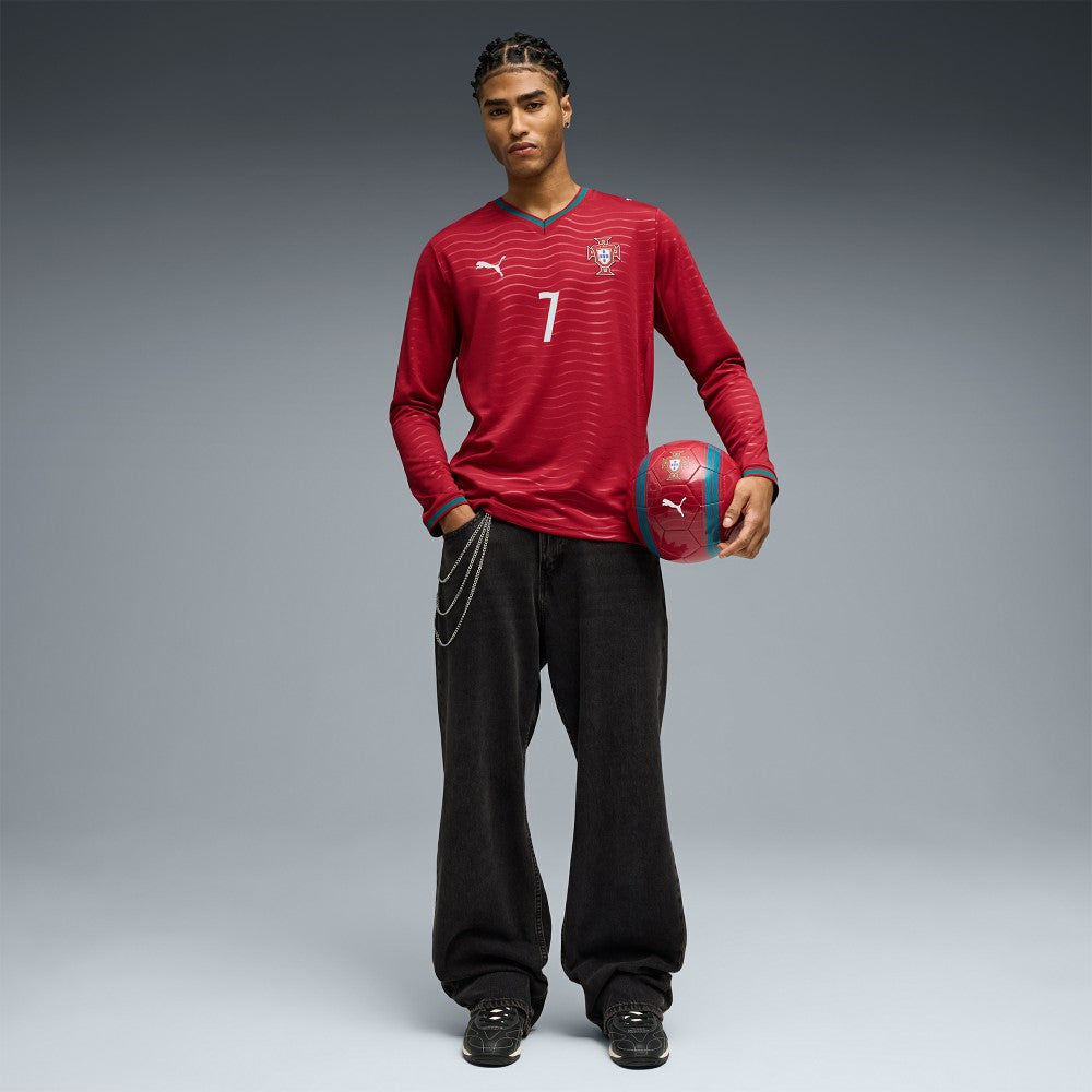 Cristiano Ronaldo Portugal National Team 2026 Home Replica Long Sleeve Jersey - Red shop
