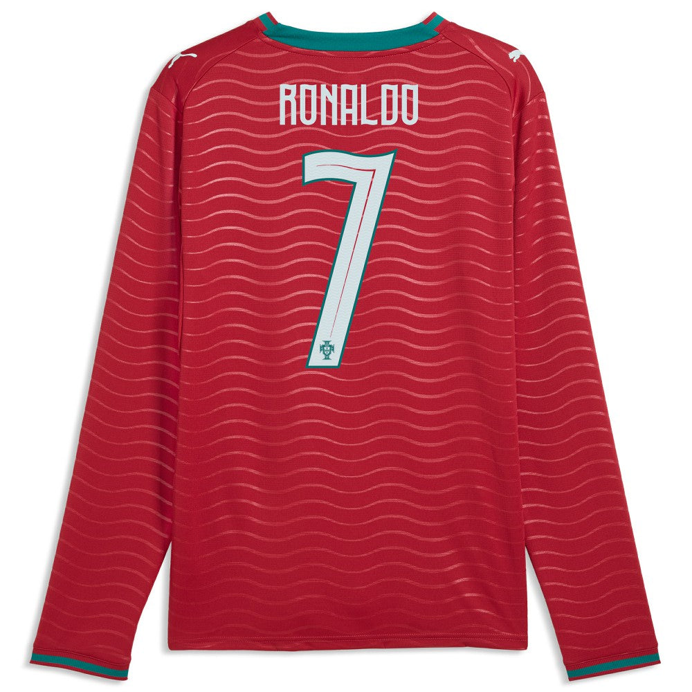 Cristiano Ronaldo Portugal National Team 2026 Home Replica Long Sleeve Jersey - Red shop