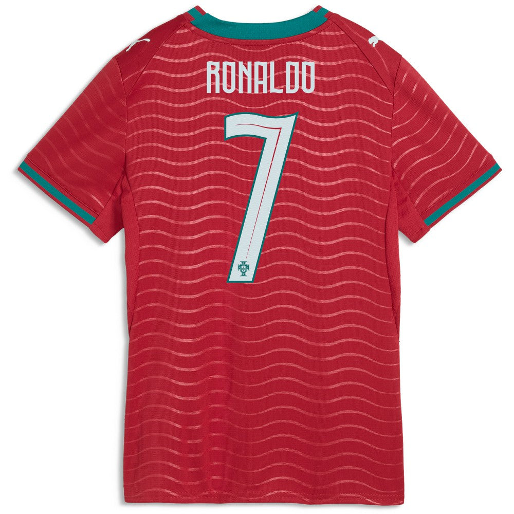 Cristiano Ronaldo Portugal National Team Women's 2026 Home Replica Jersey - Red discount