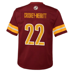 Jacory Croskey-Merritt Washington Commanders Youth Team Game Jersey - Burgundy online