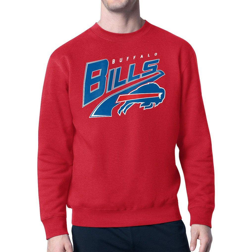 Buffalo Bills Starter Modern Tailsweep Fleece Sweatshirt - Red outlet