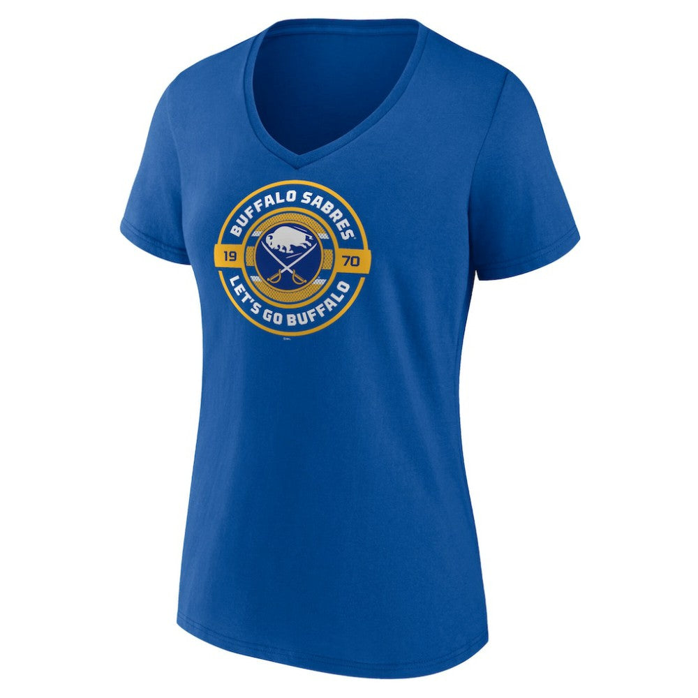 Buffalo Sabres Women's Native V-Neck T-Shirt - Royal T-shirts