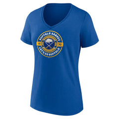 Buffalo Sabres Women's Native V-Neck T-Shirt - Royal T-shirts