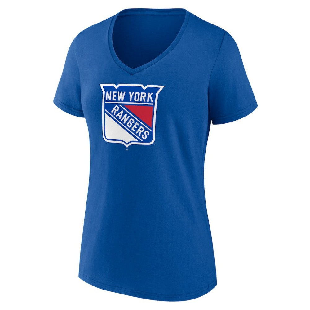 New York Rangers Women's Mother's Day V-Neck T-Shirt - Blue T-shirts