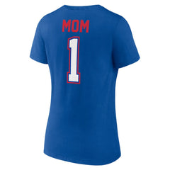 New York Rangers Women's Mother's Day V-Neck T-Shirt - Blue T-shirts
