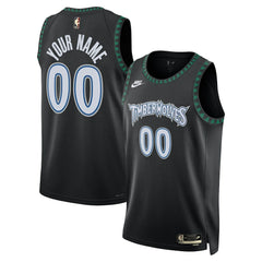 Minnesota Timberwolves Unisex Swingman Custom Jersey - Classic Edition - Black for sale