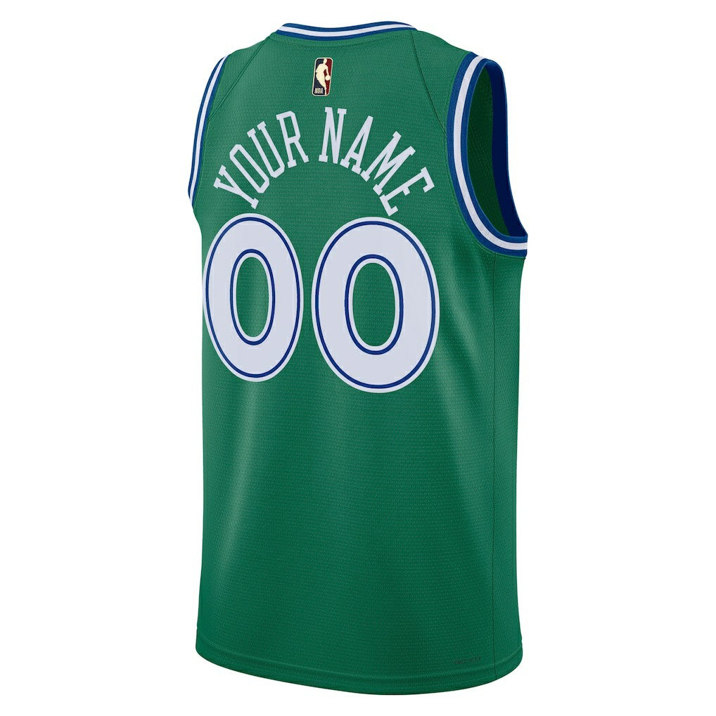 Dallas Mavericks Unisex Swingman Custom Jersey sale - Classic Editi- Green online