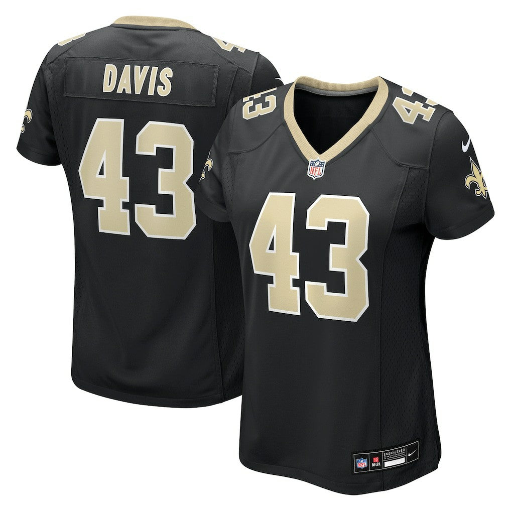 Michael Davis New Orleans Saints Women's Team Game Jersey - Black sale