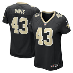 Michael Davis New Orleans Saints Women's Team Game Jersey - Black sale