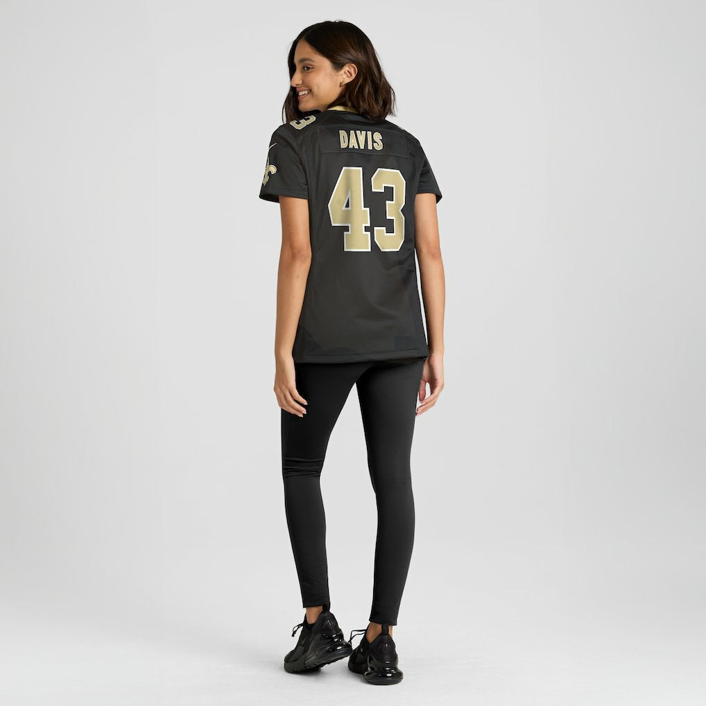 Michael Davis New Orleans Saints Women's Team Game Jersey - Black sale