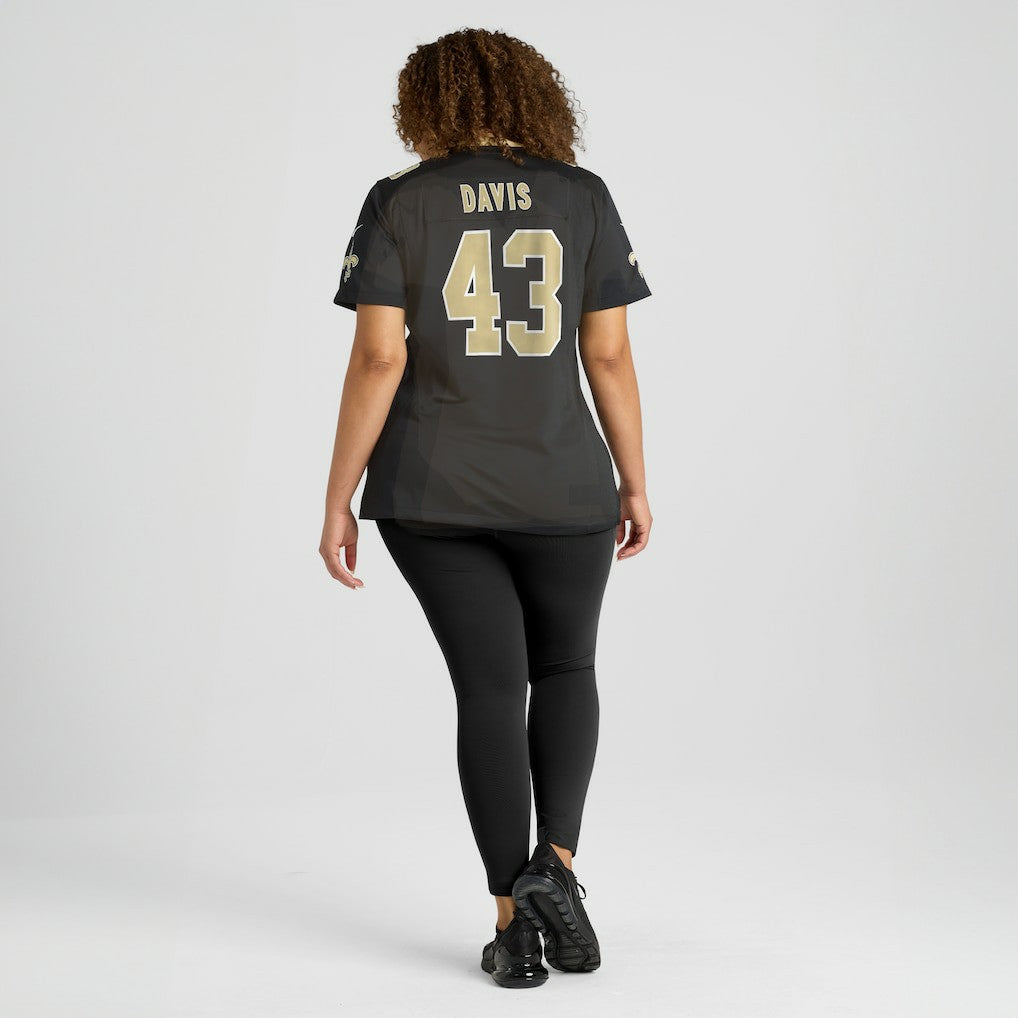Michael Davis New Orleans Saints Women's Team Game Jersey - Black sale