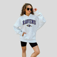 Baltimore Ravens Gameday Couture Women's Fan Edition Premium Weight Hoodie - Ash sale