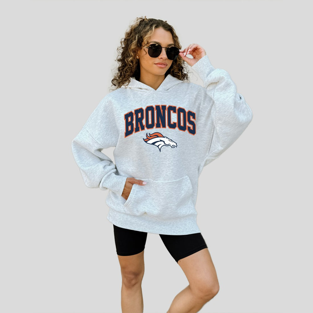 Denver Broncos Gameday Couture Women's Fan Edition Premium Weight Hoodie - Ash sale