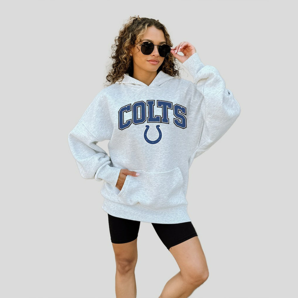 Indianapolis Colts Gameday Couture Women's Fan Edition Premium Weight Hoodie - Ash sale