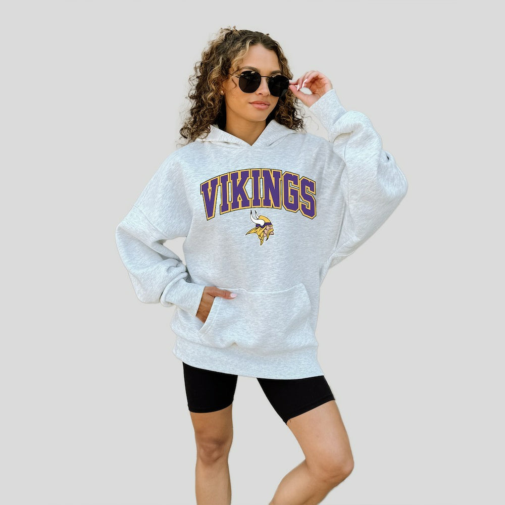 Minnesota Vikings Gameday Couture Women's Fan Edition Premium Weight Hoodie - Ash online
