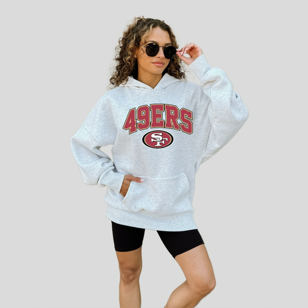 San Francisco 49ers Gameday Couture Women's Fan Edition Premium Weight Hoodie - Ash cheap