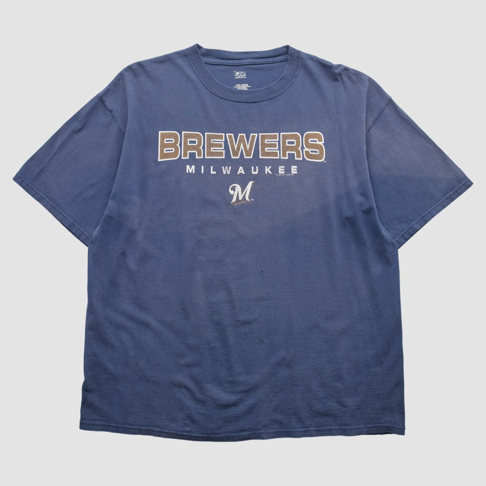 Milwaukee Brewers Lee Apparel 2007 T-Shirt Navy Vintage