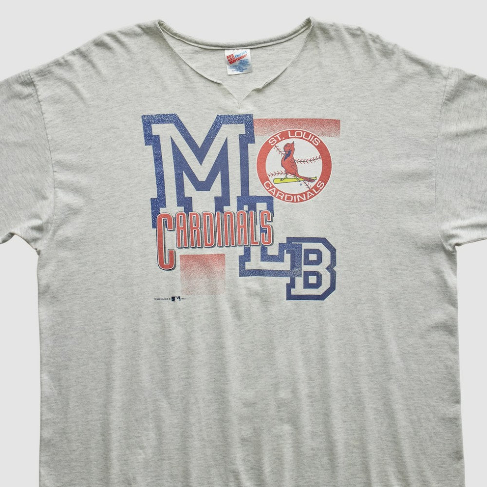 St. Louis Cardinals Hanes 1993 T-Shirt Heather Gray Vintage