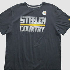 Pittsburgh Steelers 2010s T-Shirt - Black Vintage sale