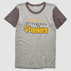Pittsburgh Steelers Trench 80s T-Shirt - Heather Gray Vintage online