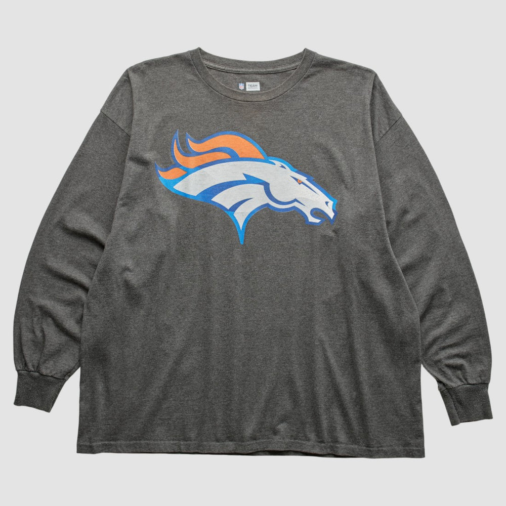 Denver Broncos 2010s Long Sleeve T-Shirt - Dark Heather Gray Vintage outlet